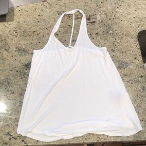 White halter top tank top